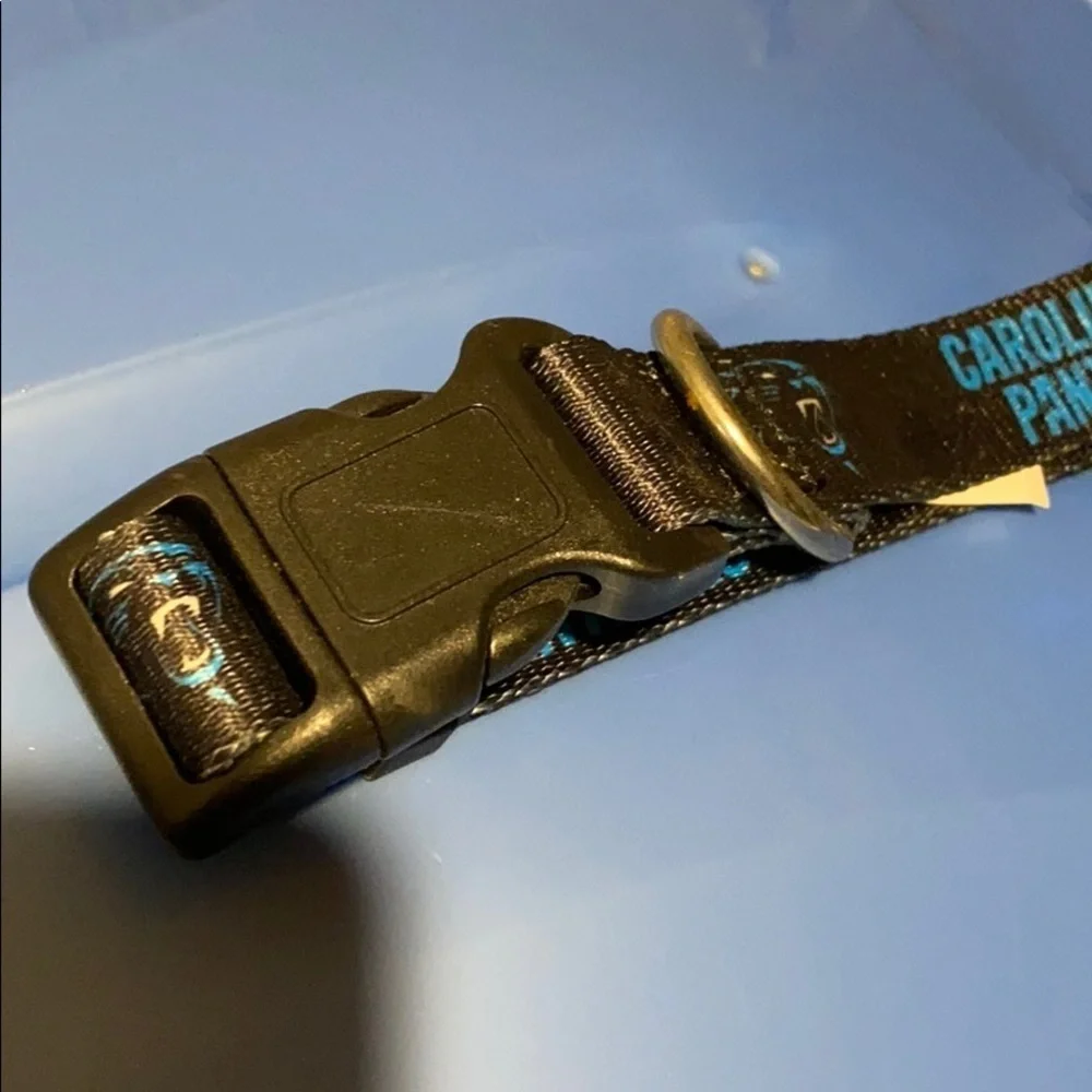 Carolina Panthers large dog collar new